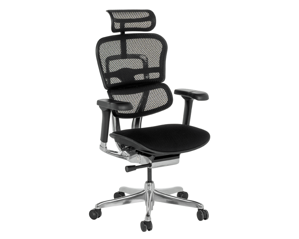 Офис стол Ергономичен стол ERGOHUMAN ELITE 2 - черна рамка - черен 8