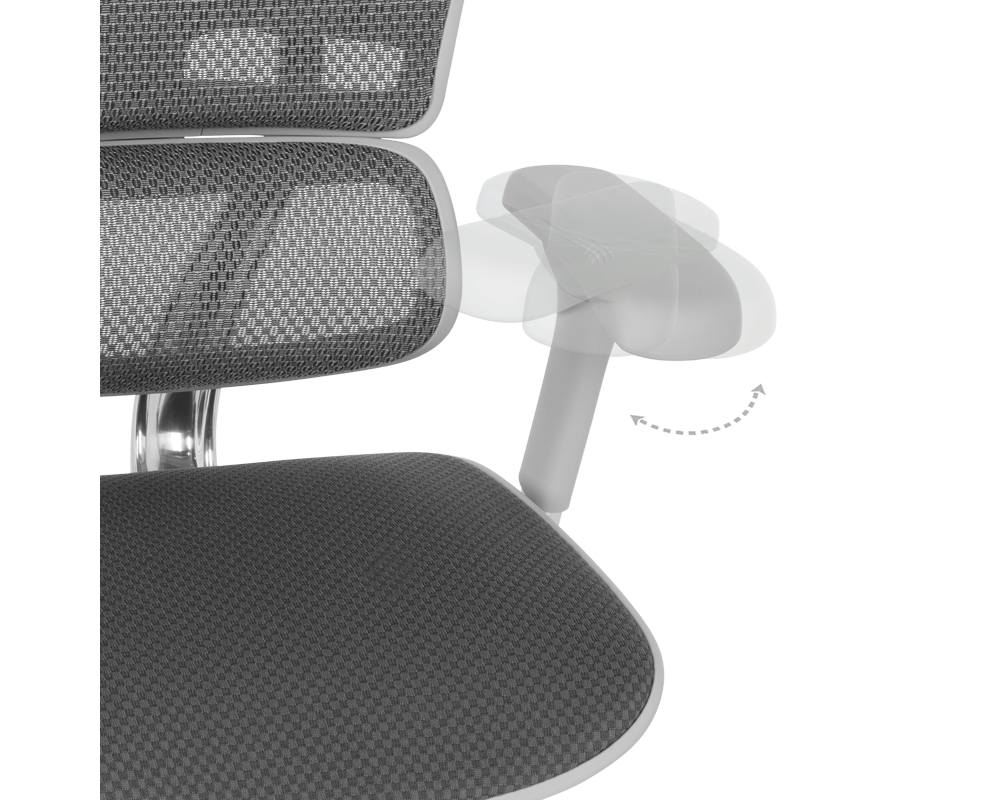 Офис стол Ергономичен стол ERGOHUMAN ELITE 2 - сива рамка - сив 16