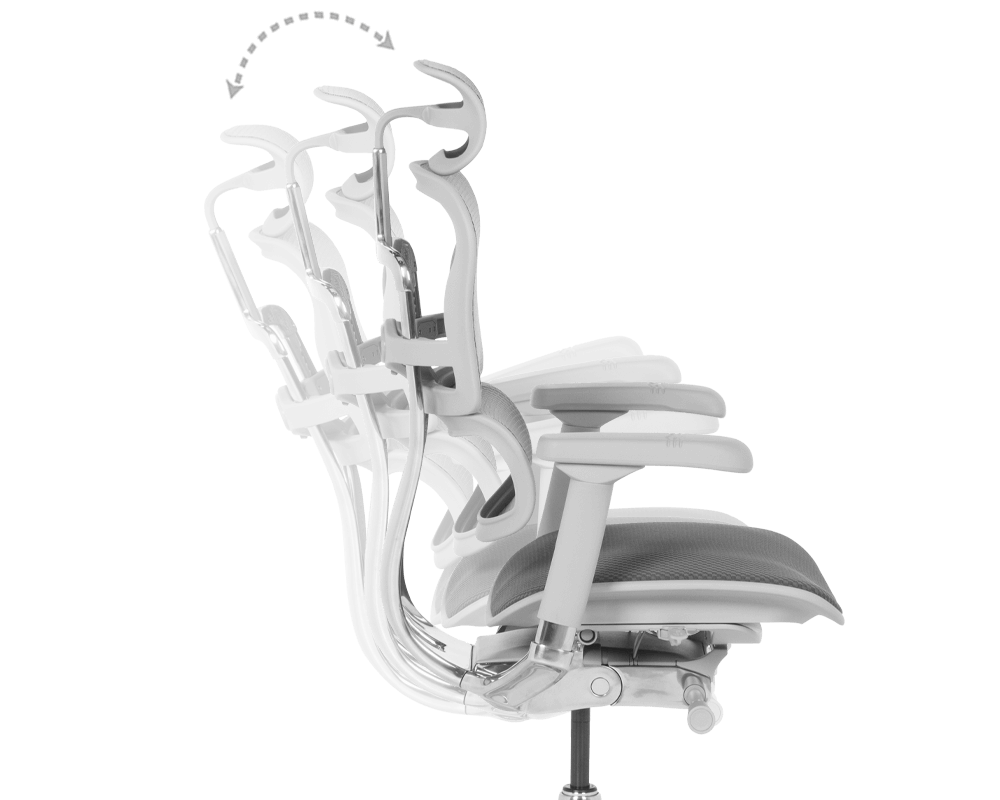 Офис стол Ергономичен стол ERGOHUMAN ELITE 2 - сива рамка - сив 8