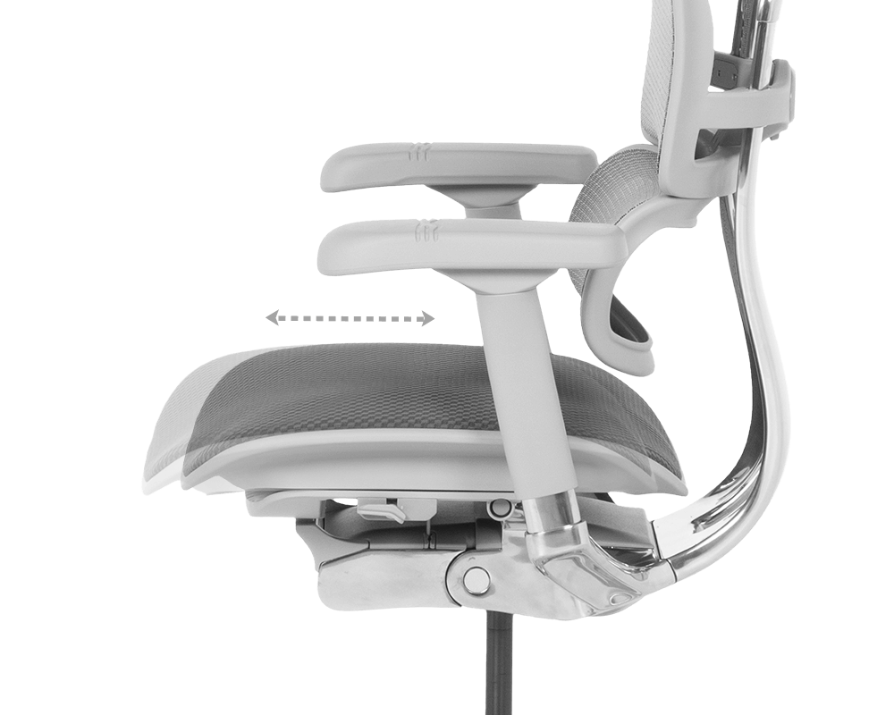 Офис стол Ергономичен стол ERGOHUMAN ELITE 2 - сива рамка - сив 17