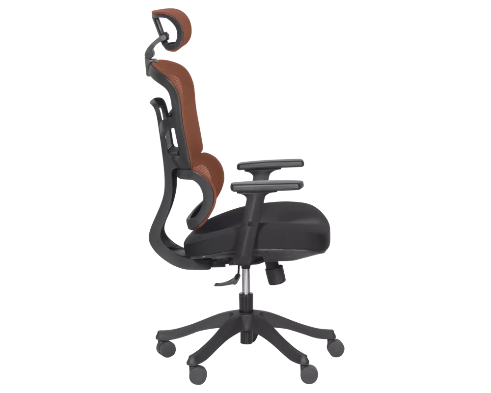 Офис стол Ергономичен стол Carmen 7582 - оранжев-черен 4