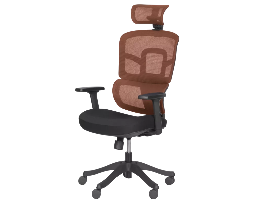 Офис стол Ергономичен стол Carmen 7582 - оранжев-черен 3