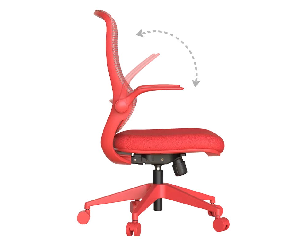 Офис стол Ергономичен стол ASTARA - червен 6