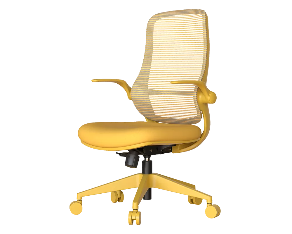 Офис стол Ергономичен стол ASTARA - жълт 3