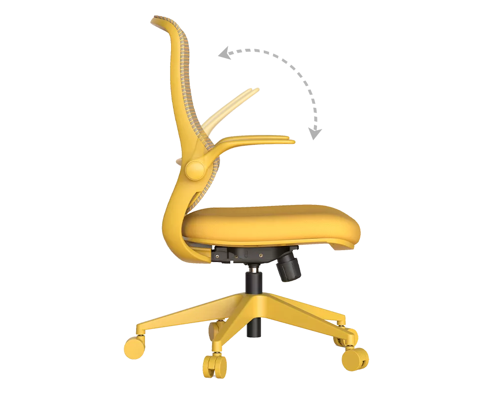 Офис стол Ергономичен стол ASTARA - жълт 6