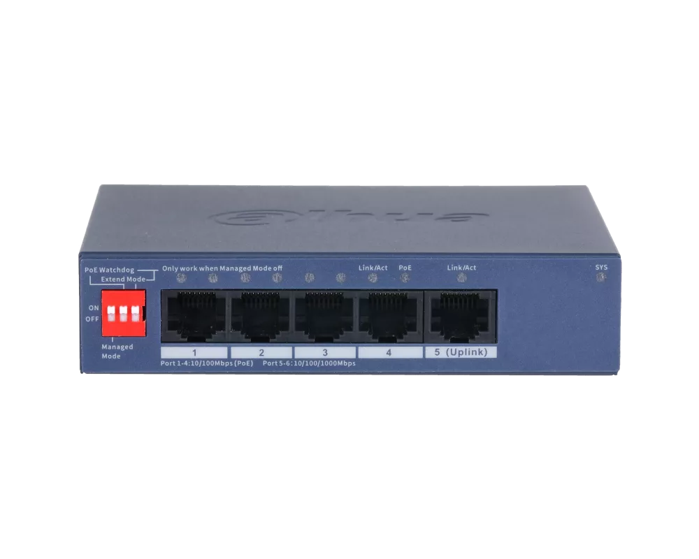 Switch (Комутатор) Суич Dahua CS4005-4ET1GT-36 3