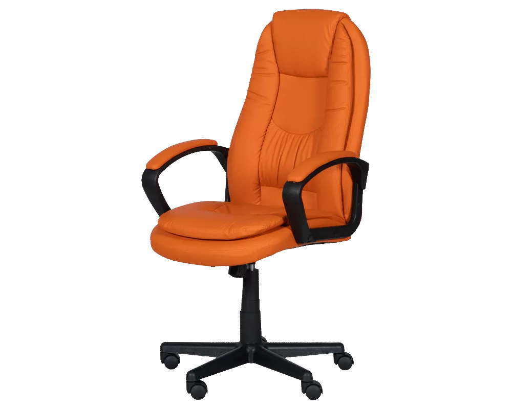 Офис стол Президентски офис стол Carmen 6682-1 - оранжев 3