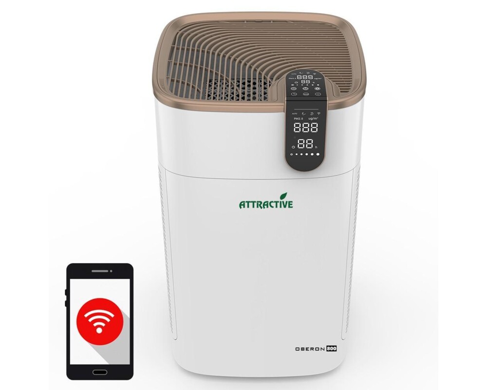 Пречиствател на въздух Attractive Oberon 800 WiFi, дизайн В (до 96 м2) - Пречиствател за въздух 4