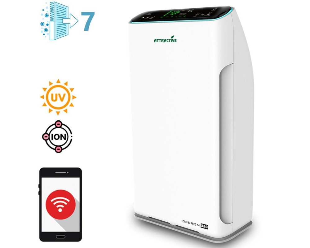 Пречиствател на въздух Attractive Oberon 320 WiFi (до 40-60 м2) - Пречиствател за въздух 8