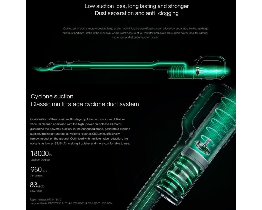 Прахосмукачка Xiaomi ROIDMI F8E (S1E) 9