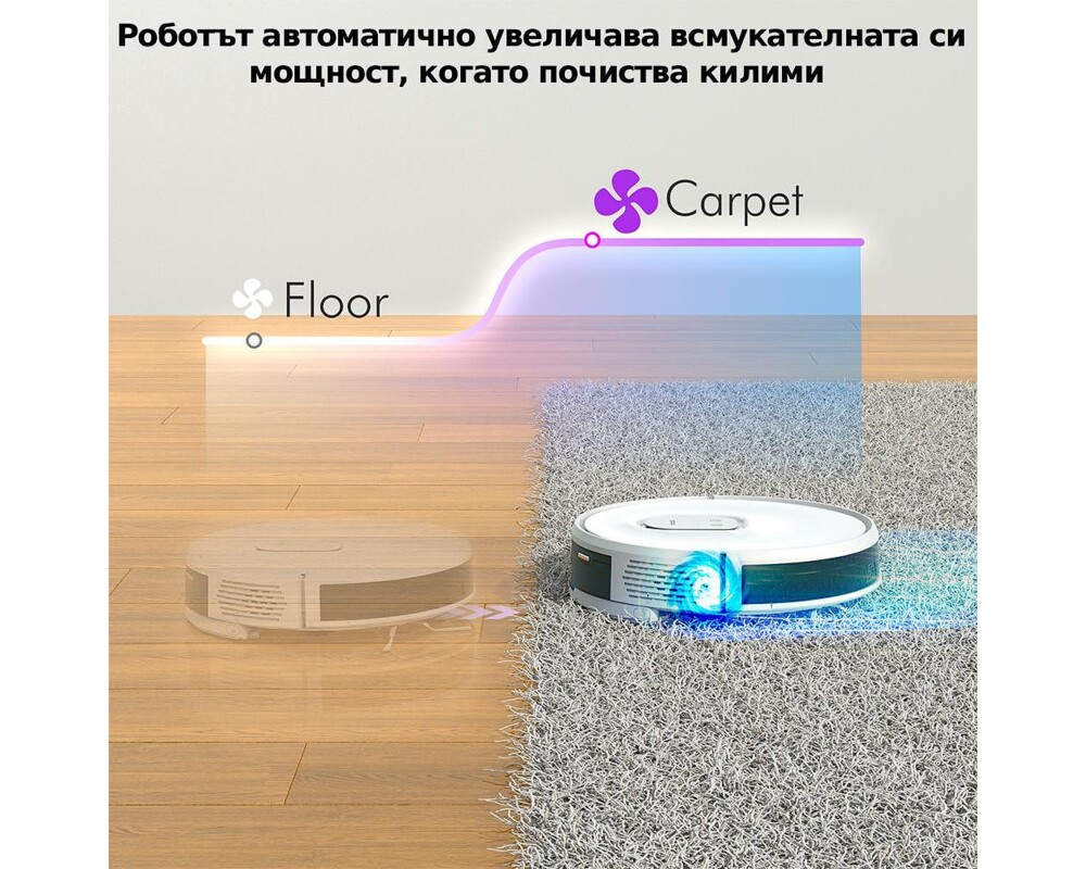 Смарт прахосмукачка Neabot NoMo Q11 със скрит лазер и автоматичен контейнер за отпадъци 10