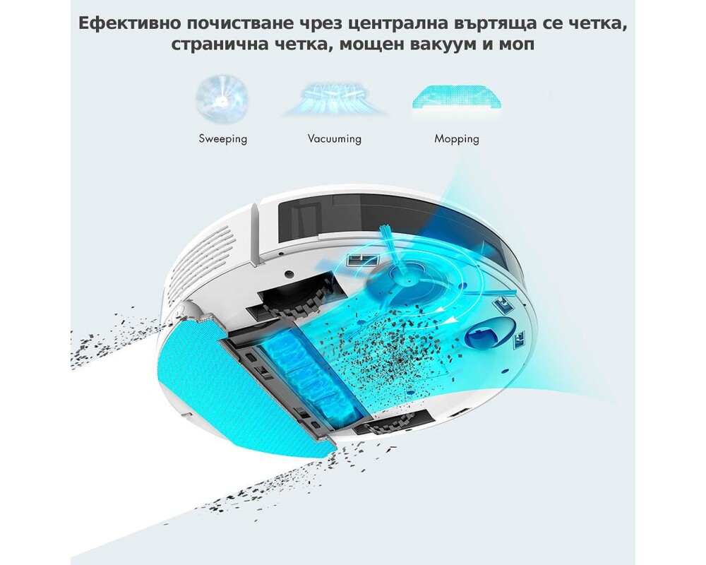 Смарт прахосмукачка Neabot NoMo Q11 със скрит лазер и автоматичен контейнер за отпадъци 5