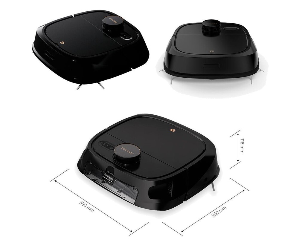 Смарт прахосмукачка Tecbot M1 и подомиячка със самопочистващ моп (черен) 15