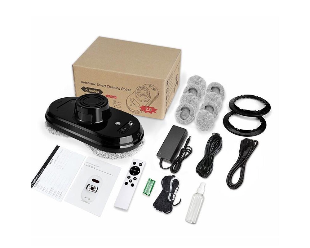 Уред за почистване на прозорец Glassbot CRYSTAL (черен) 3