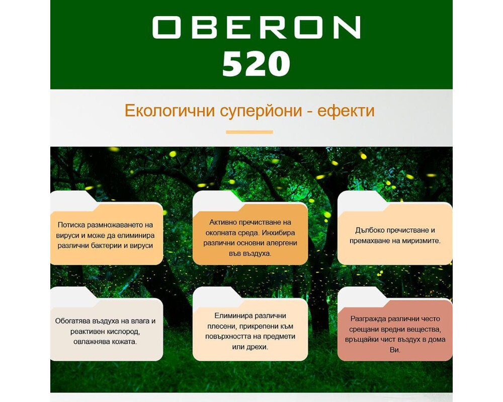 Пречиствател на въздух OBERON 520 WiFi (до 62 м2) - Пречиствател за въздух - бял 8