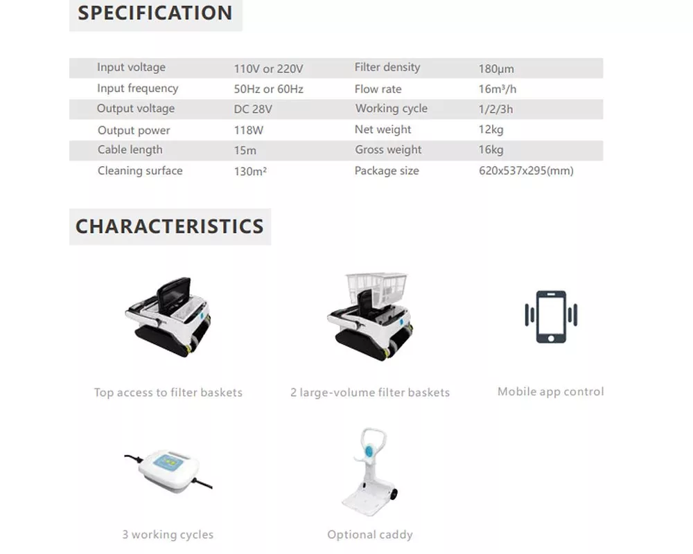 Робот за басейн Робот за басейни Opson Pro 9