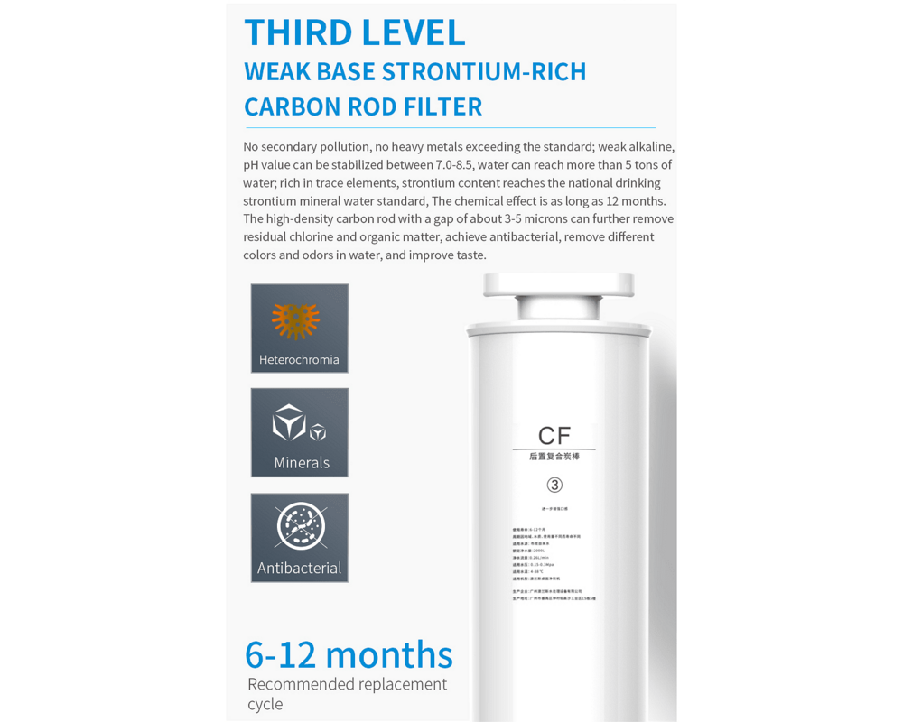 Пречиствател за вода Диспенсър за пречистване, затопляне и охлаждане на вода с многостепенна филтрация ELIXIR Pro 17