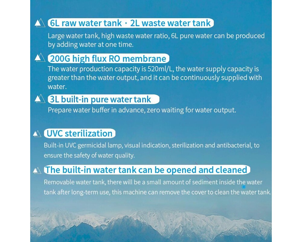 Пречиствател за вода Диспенсър за пречистване, затопляне и охлаждане на вода с многостепенна филтрация ELIXIR Pro 14