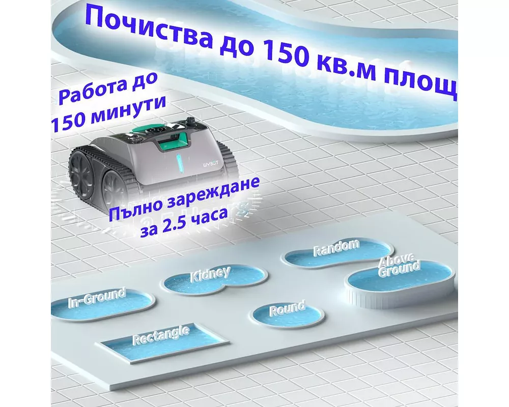 Робот за басейн Безкабелен робот за басейни Wybot C1 Pro 2
