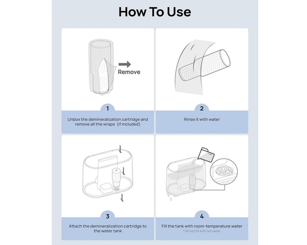 Овлажнител на въздуха Деминерализиращи касети за овлажнител DREO 813S - 3 броя 5