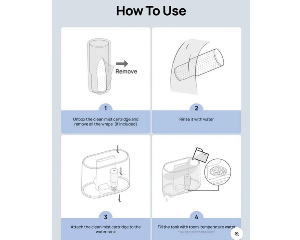 Овлажнител на въздуха Пречистващи касети за DREO 420S - 3 броя 5
