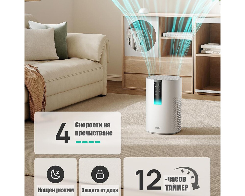 Пречиствател на въздух Пречиствател за въздух DREO Macro 605S (до 17-20 м2) 4