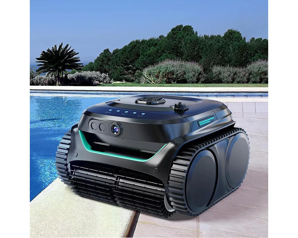 Робот за басейн Безкабелен робот за басейни Wybot C2 Pro Vision, Двойна филтрация, Почиства до 180 мин/200 м2, AI камера за откриване на замърсявания 4