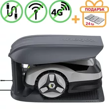  PRE-ORDER   робот с гараж, без ограничителен кабел и антена RoboUp Racoon 2 SE - до 600 м2 с подарък  резервни ножчета 901749 110602 на топ цена - PIC.bg