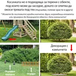 Косачка робот с гараж, без ограничителен кабел и антена RoboUp Racoon 2 SE - до 600 м2 с подарък резервни ножчета 14