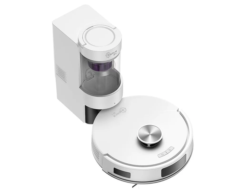 Смарт прахосмукачка MAGNUM UP с автоматичен контейнер за отпадъци, до 20 000 Pa мощност, Прозрачен автоматичен контейнер 4