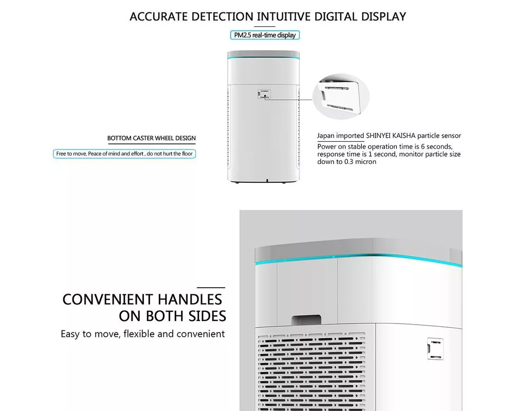 Пречиствател на въздух Oberon 800 WiFi, дизайн C (до 96 м2) - Пречиствател за въздух 6