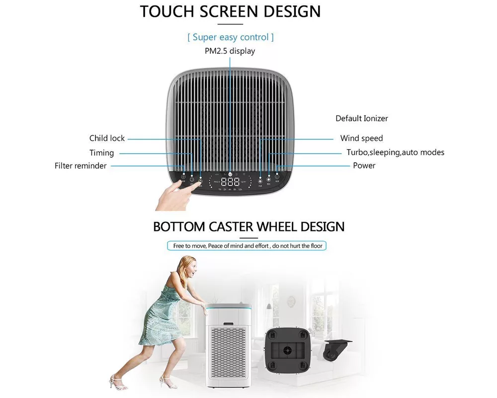Пречиствател на въздух Oberon 800 WiFi, дизайн C (до 96 м2) - Пречиствател за въздух 8