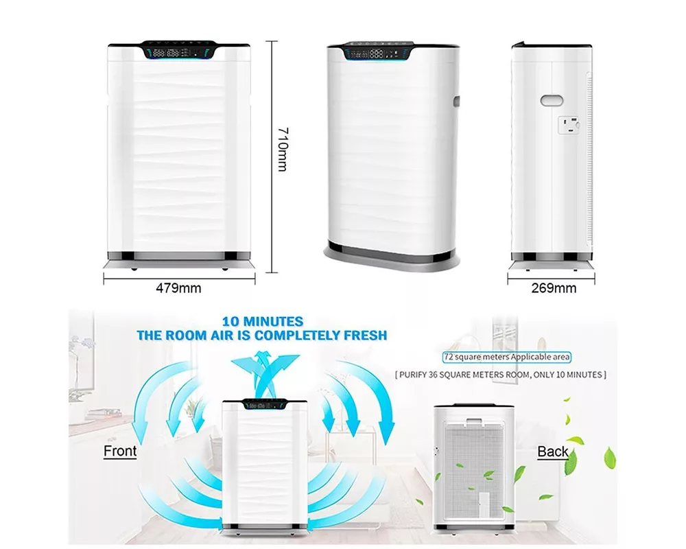 Пречиствател на въздух Oberon 600 WiFi (до 72 м2) - Пречиствател за въздух 7