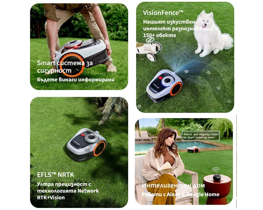 Косачка   робот без ограничителен кабел SEGWAY NAVIMOW i210 AWD - до 1200 кв.м 2