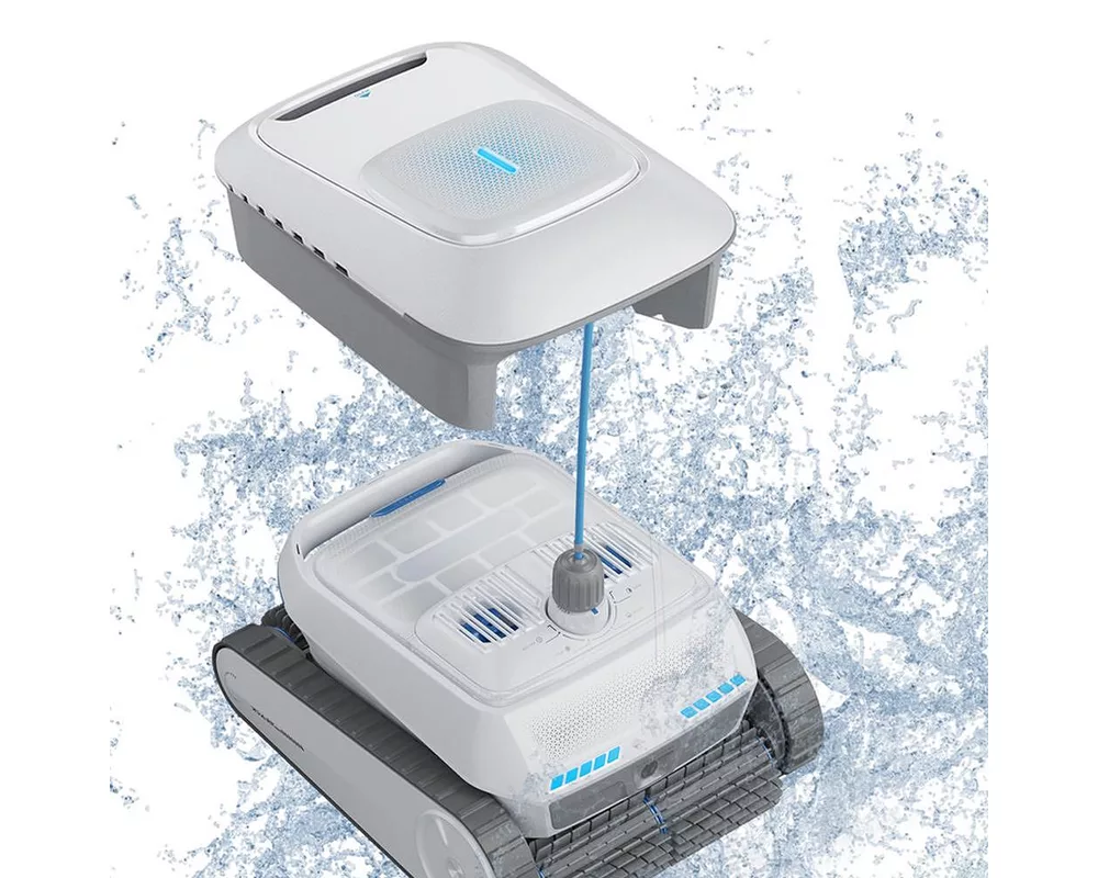Робот за басейн Безкабелен робот със скимер за почистване на басейни AirRobo PC200, Почиства до 150 мин/200 м2, 2 реда четки 2