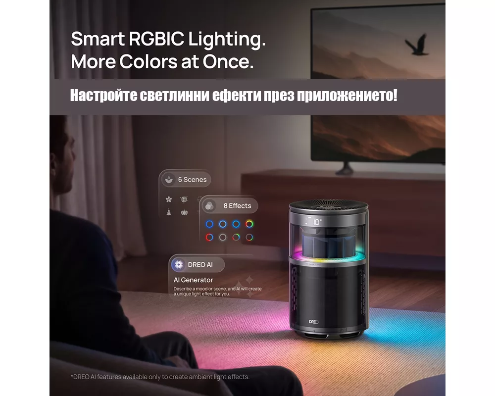 Пречиствател на въздух Пречиствател за въздух DREO 530AS (до 25 м2) 5