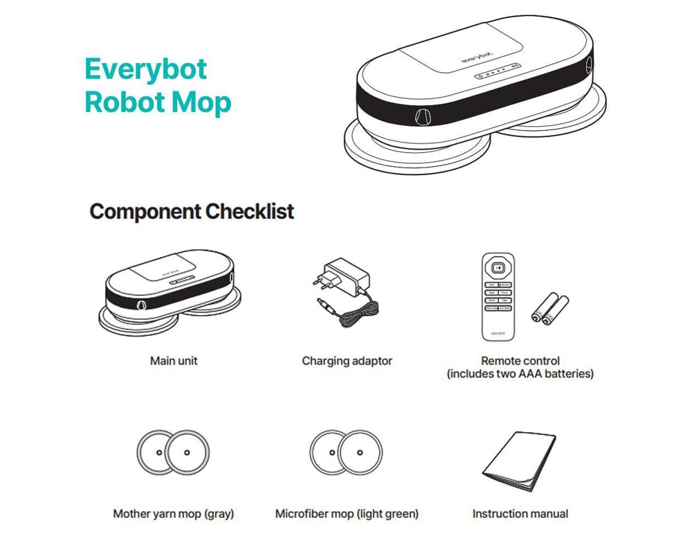 Електрически моп Everybot EDGE 2 (RS350) - Роботизирана подомиячка 14 Електрически моп Everybot EDGE 2 (RS350) - Роботизирана подомиячка 14