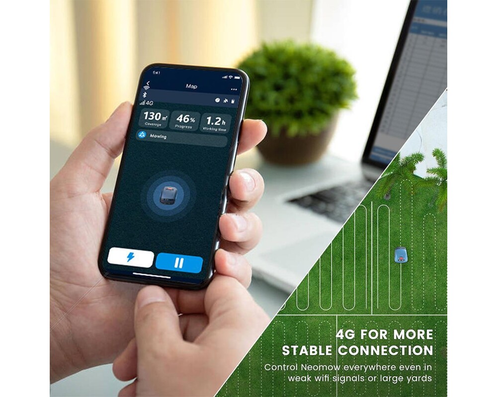 Косачка HOOKII Neomow S WiFi + 4G - За площи до 1000 кв.м. 21 Косачка HOOKII Neomow S WiFi + 4G - За площи до 1000 кв.м. 21