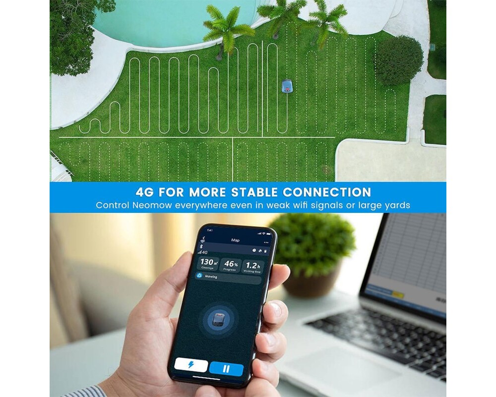 Косачка HOOKII Neomow S WiFi + 4G - За площи до 1000 кв.м. 22 Косачка HOOKII Neomow S WiFi + 4G - За площи до 1000 кв.м. 22