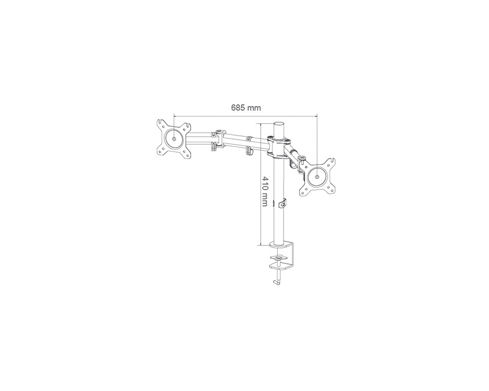 Стойка ARCTIC Z2 Basic, За бюро, 13" - 27" 21