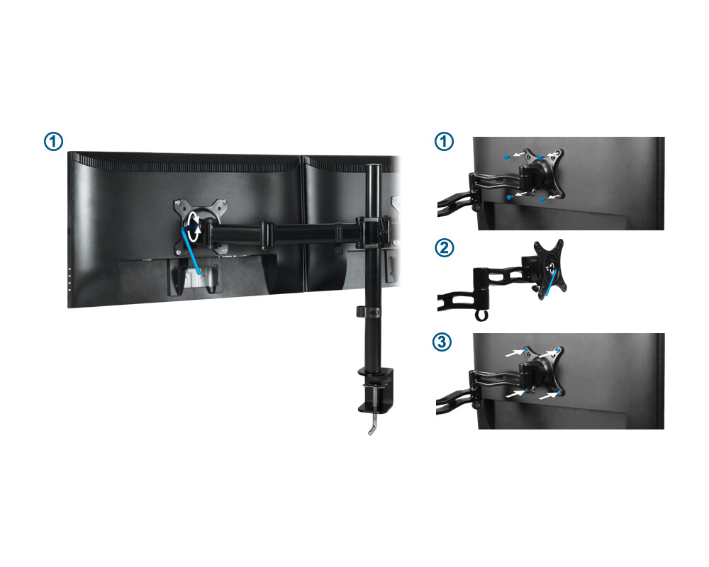 Стойка ARCTIC Z2 Basic, За бюро, 13" - 27" 17