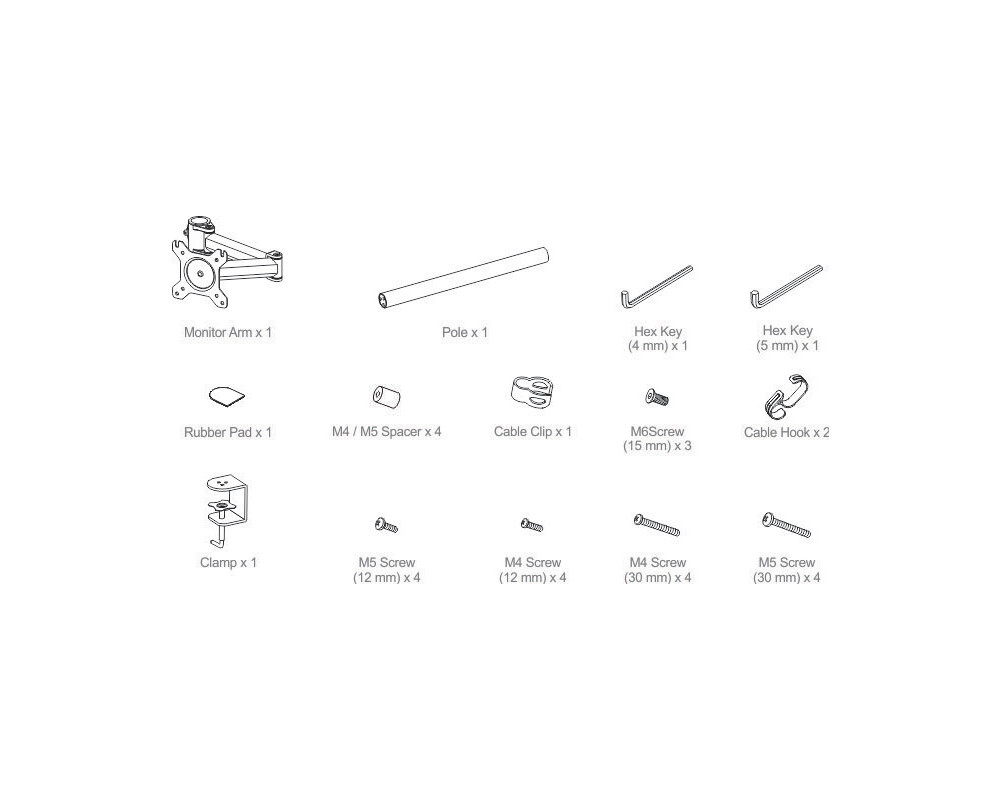 Стойка ARCTIC Z1 Basic, Регулируема, 13"-38", 15 кг, Черен 22