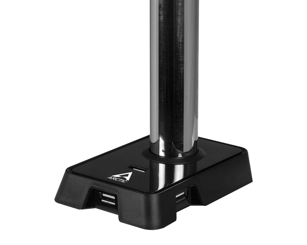 Стойка за 2 монитора за бюро ARCTIC Z2 (ген.3), Регулируема, 34", 15 кг, 4 x USB 2.0, Черна 8