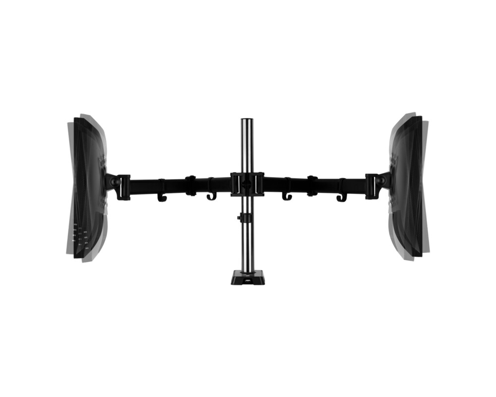 Стойка за 2 монитора за бюро ARCTIC Z2 (ген.3), Регулируема, 34", 15 кг, 4 x USB 2.0, Черна 11