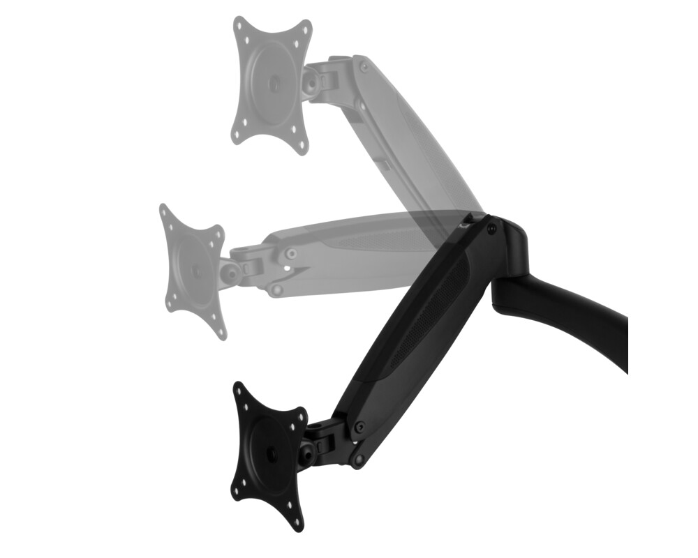 Стойка за 2 монитора за бюро ARCTIC Z2-3D (ген.3), Регулируема, 34", 8 кг, 4 x USB 3.2 Gen 1 12