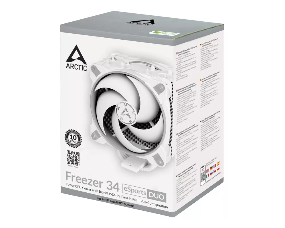 Охладител за процесор ARCTIC Freezer 34 eSports DUO - Сив/Бял 12