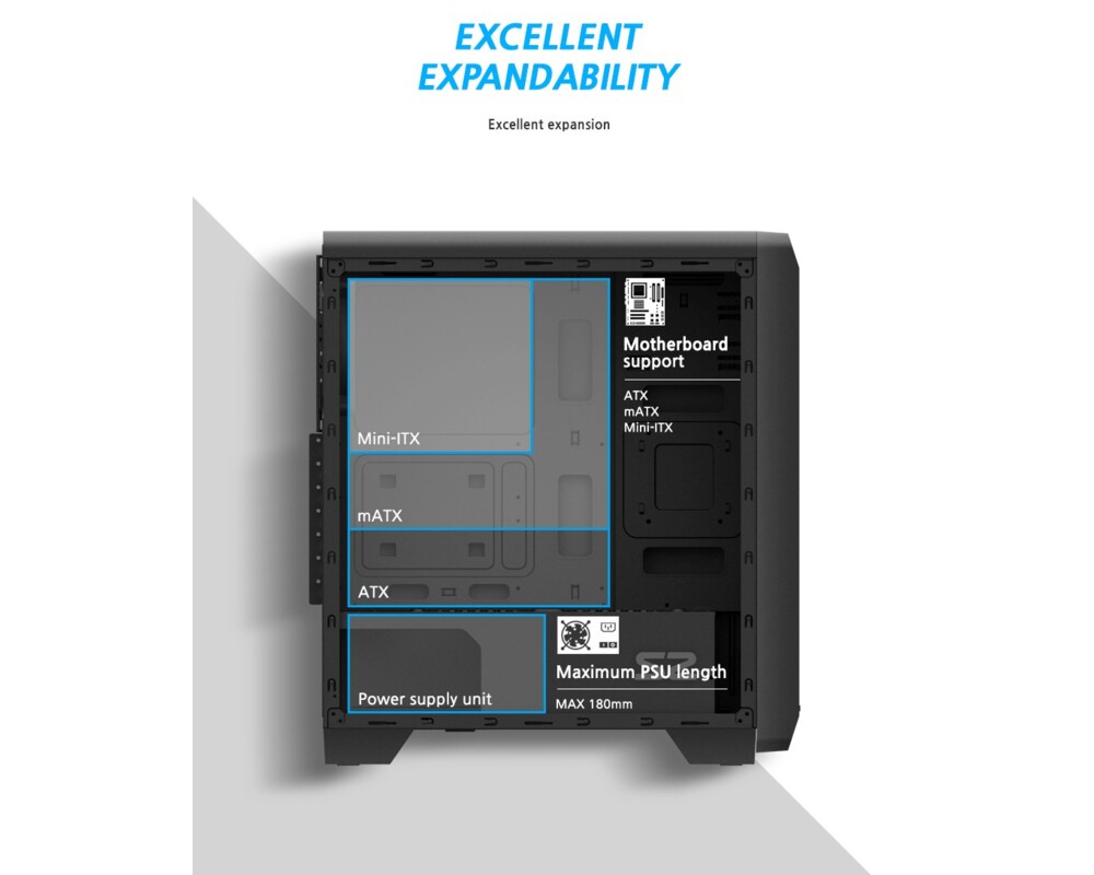 Кутия ZALMAN S2 ATX mid tower 11