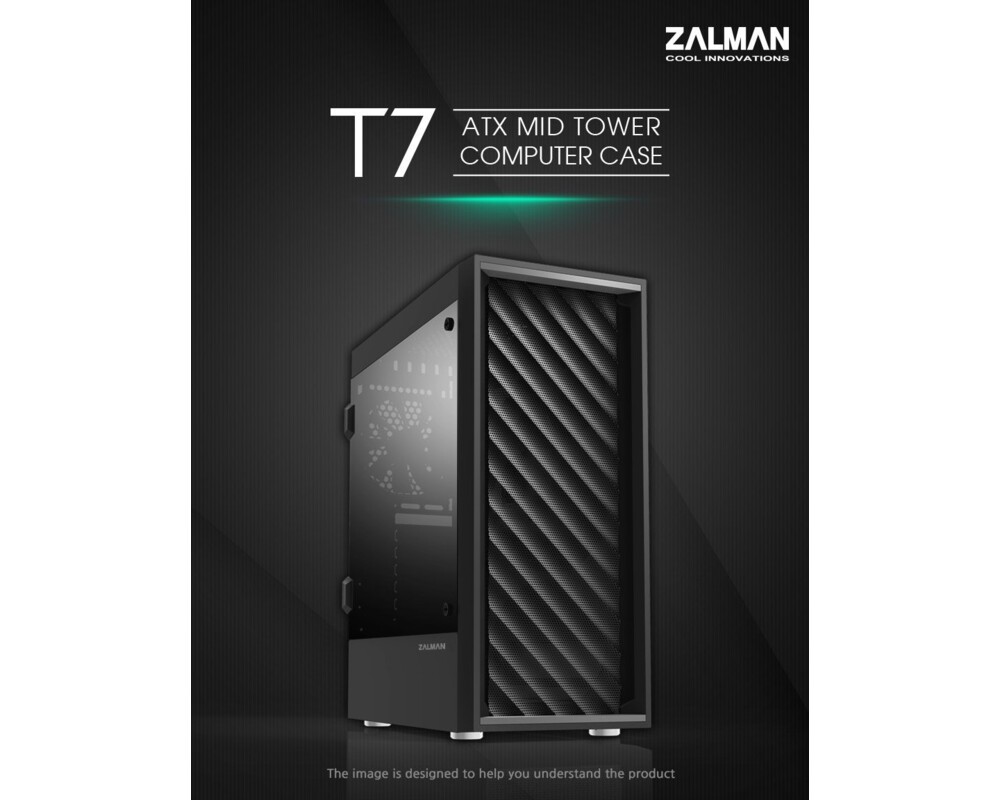 Кутия Zalman ATX - T7 - Black 4