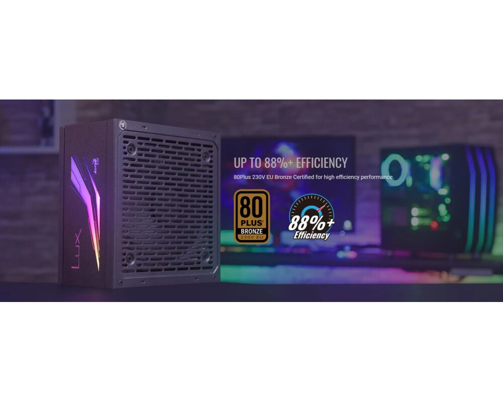 Захранване AeroCool LUX RGB 650W - Bronze 9