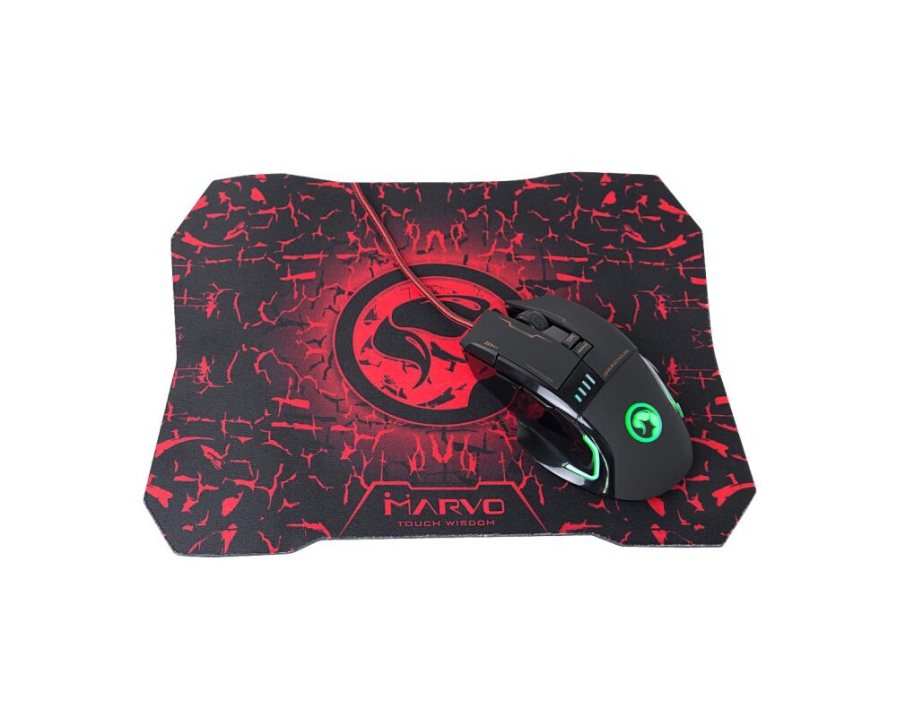 Мишка Marvo Геймърски комплект Gaming COMBO G909+G1 2-in-1 - Mouse Programmable 2